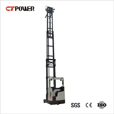 Elektromos tolóoszlopos targonca (ülve)